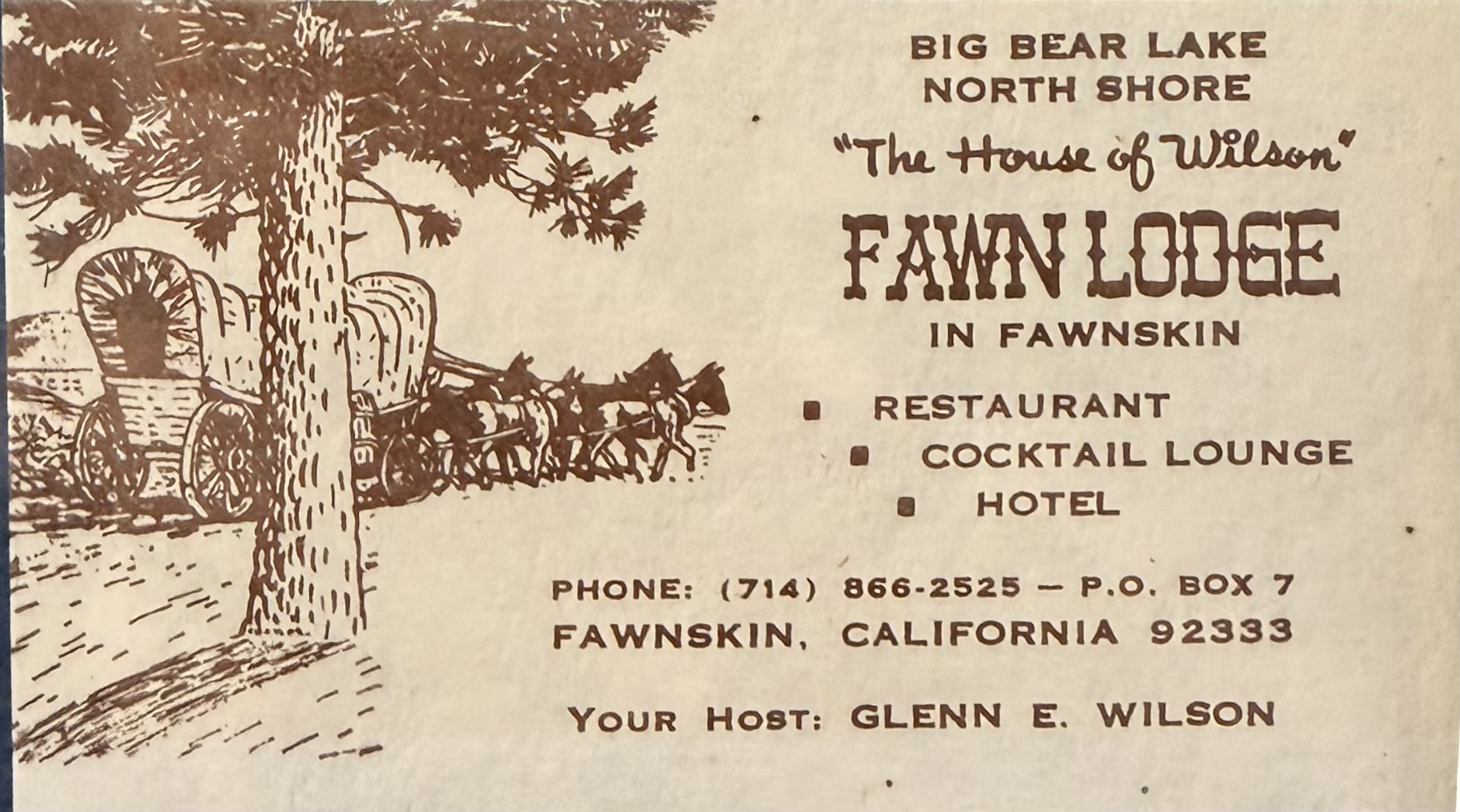 House of Wilson business card